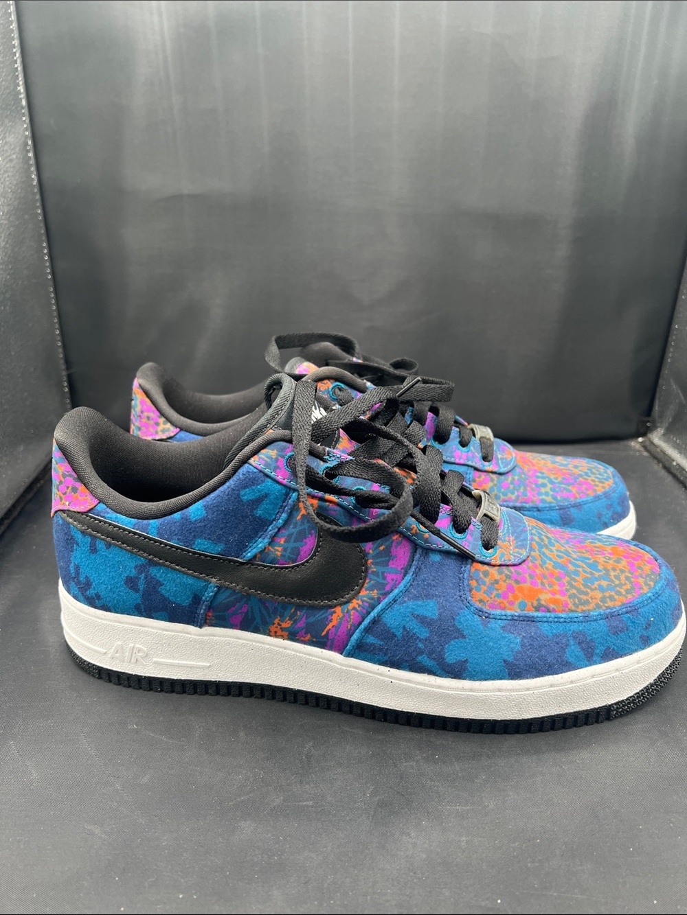 Nike Men’s Low-Top Athletic Sneakers in Blue, Purple & Black